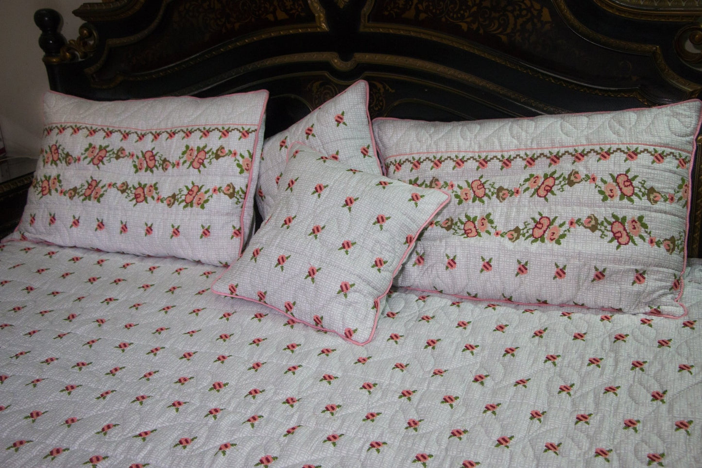 #3D_Pink_Floral_C-108# - #Kawish_Home#