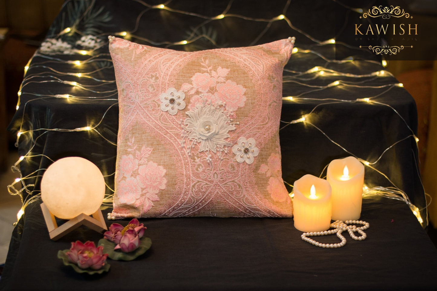 #3D_Pink_Floral_C-108# - #Kawish_Home#