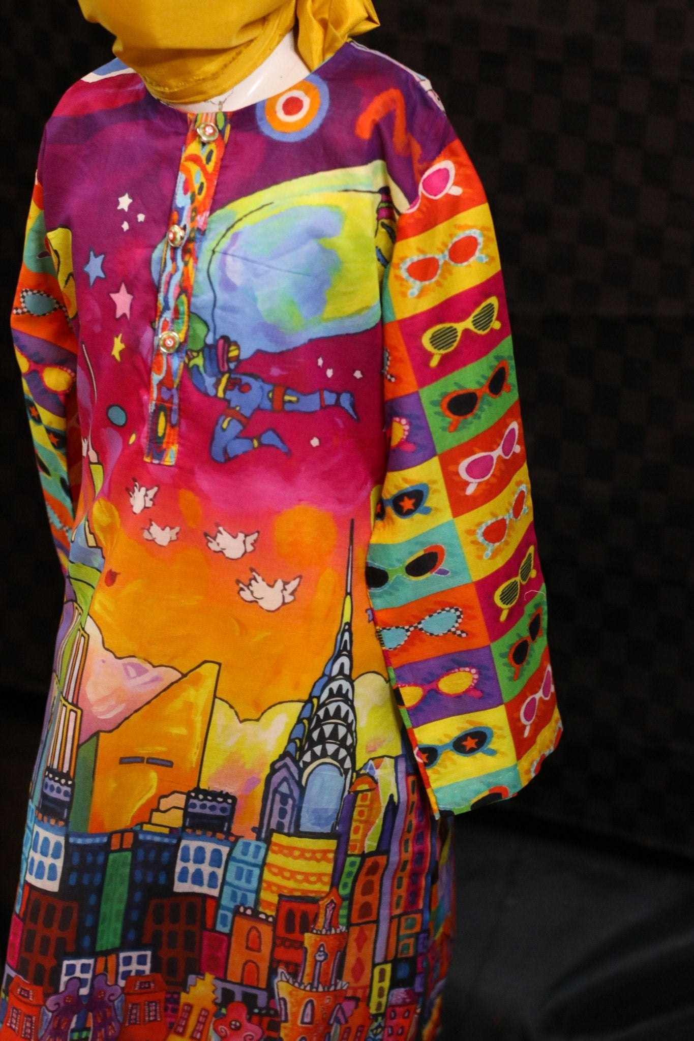 #3D_Pink_Floral_C-108# - #Kawish_Home#