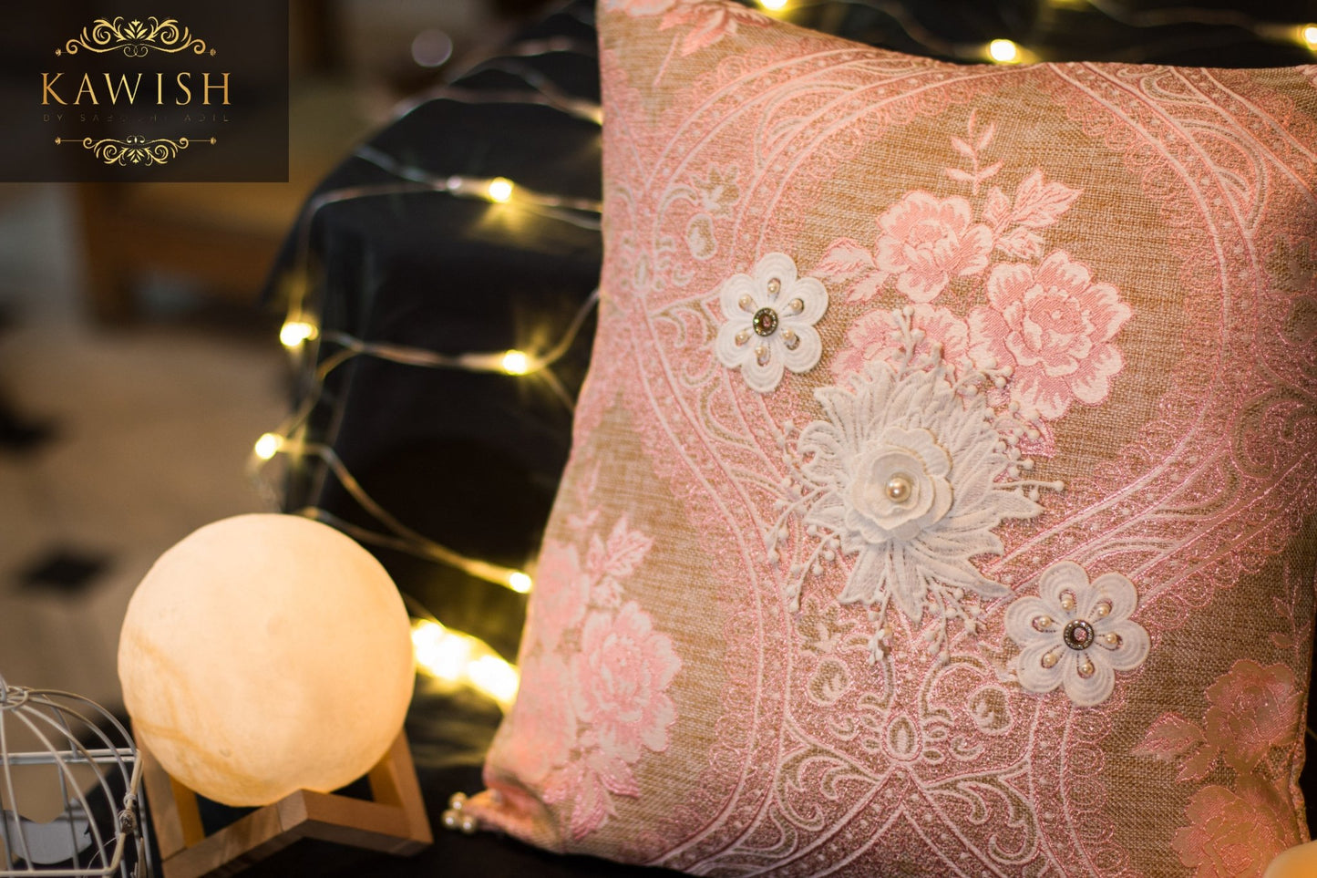 #3D_Pink_Floral_C-108# - #Kawish_Home#