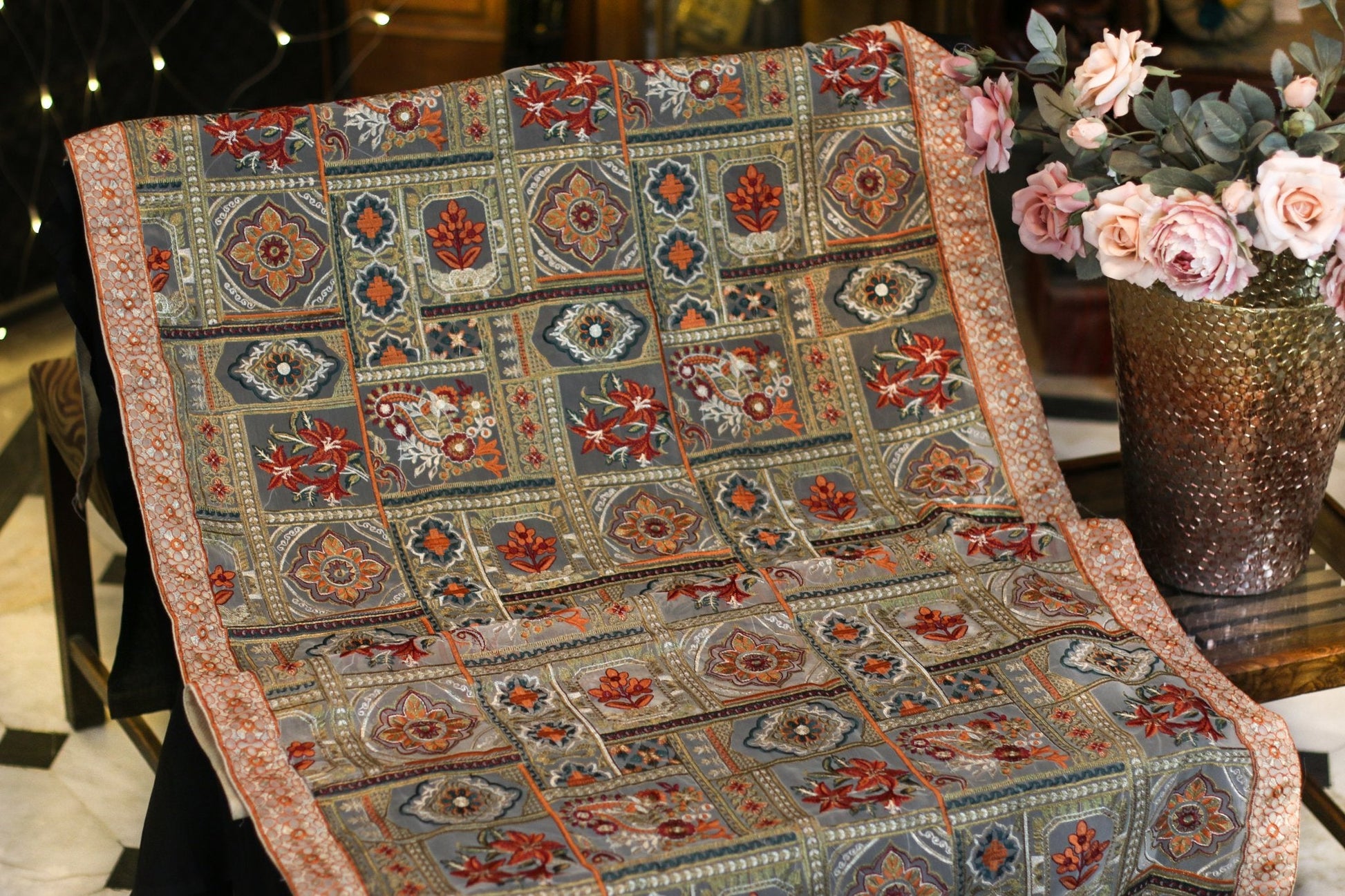 #3D_Pink_Floral_C-108# - #Kawish_Home#