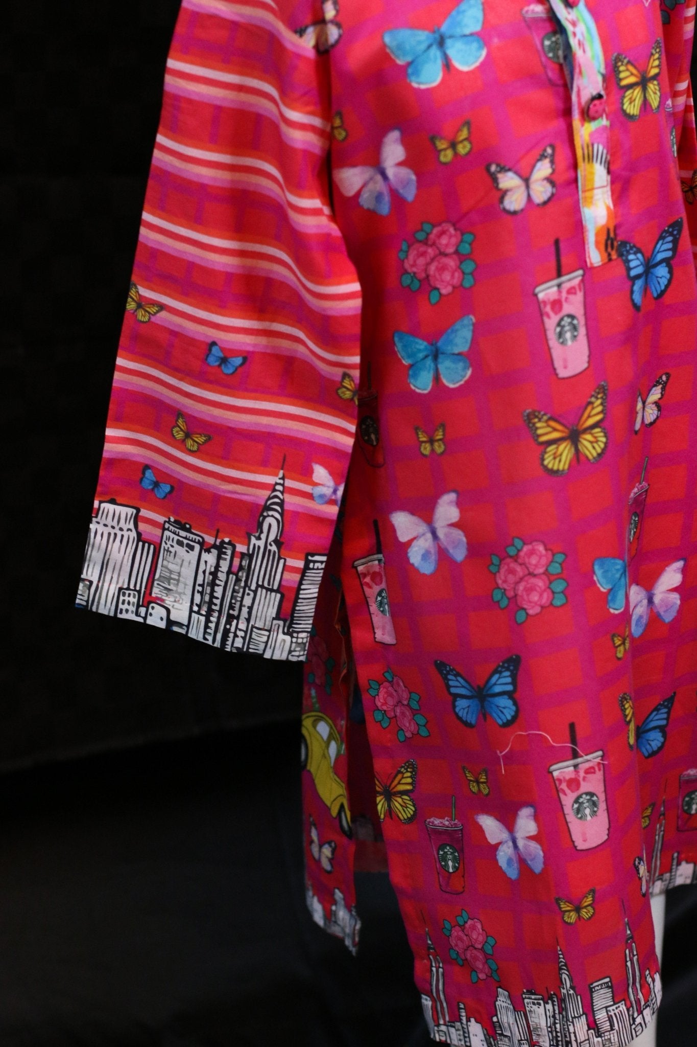 #3D_Pink_Floral_C-108# - #Kawish_Home#