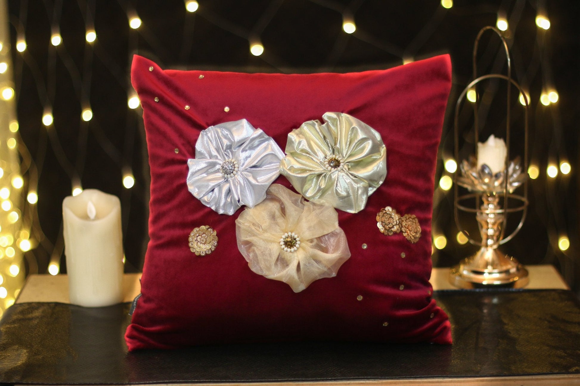 #3D_Pink_Floral_C-108# - #Kawish_Home#