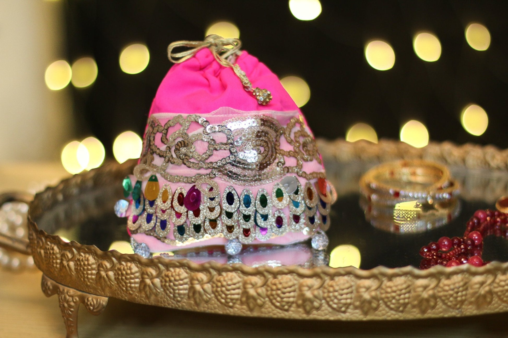 #3D_Pink_Floral_C-108# - #Kawish_Home#