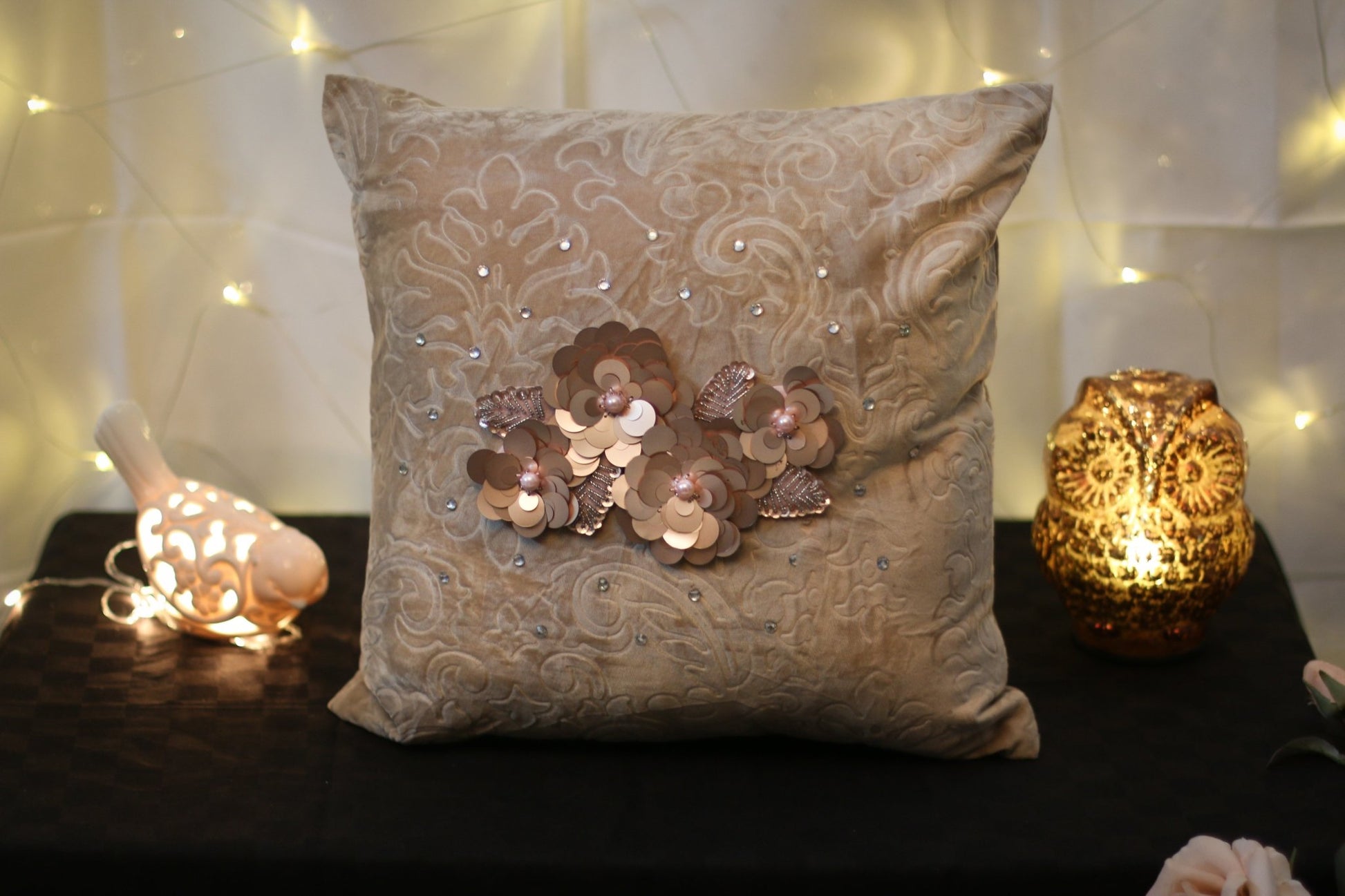 #3D_Pink_Floral_C-108# - #Kawish_Home#