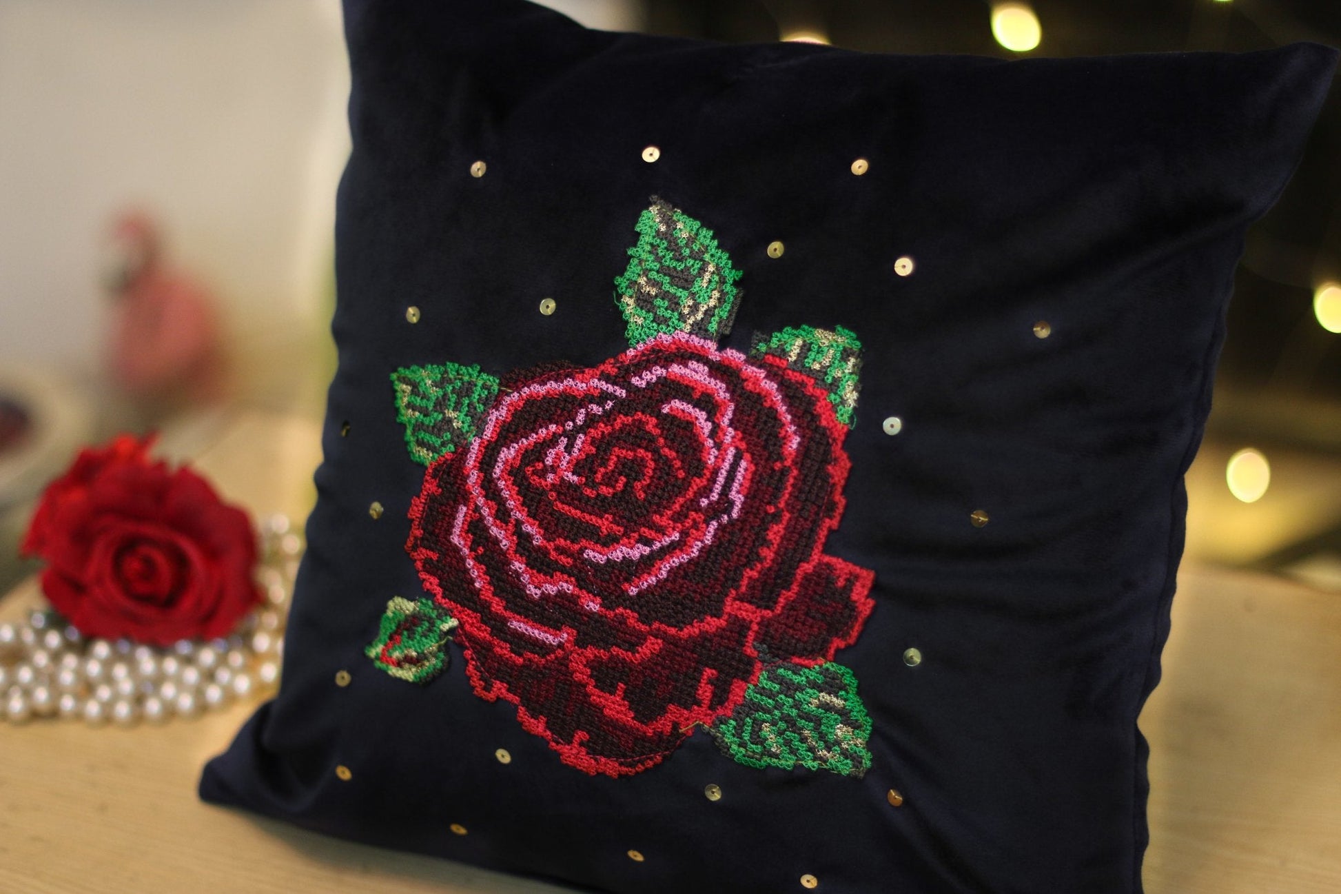 #3D_Pink_Floral_C-108# - #Kawish_Home#