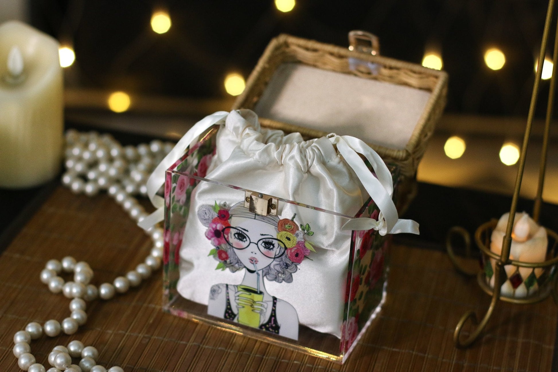 #3D_Pink_Floral_C-108# - #Kawish_Home#