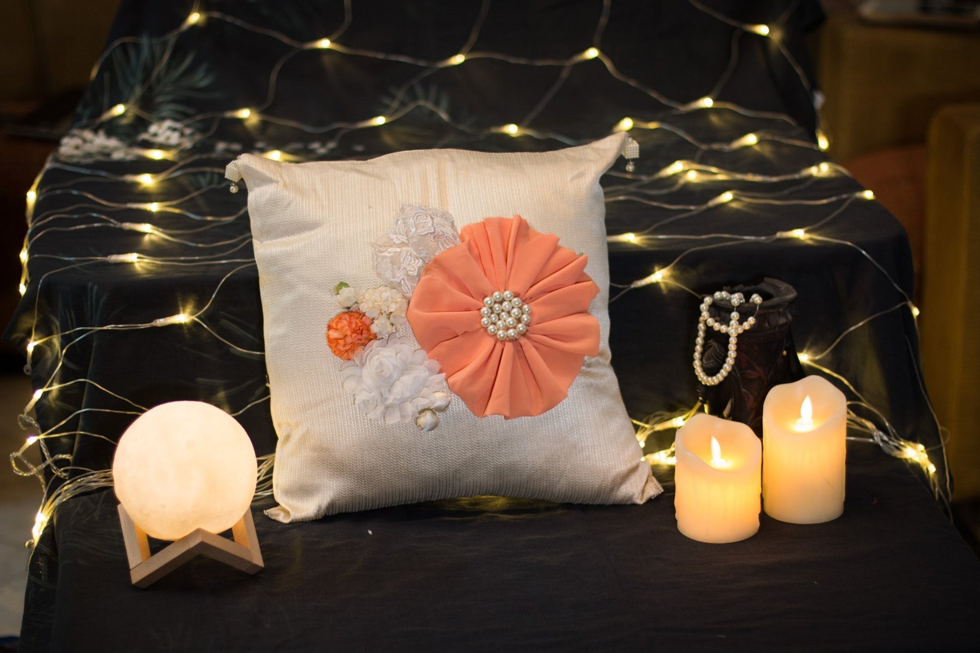 #3D_Pink_Floral_C-108# - #Kawish_Home#